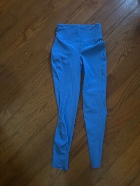 lululemon athletica Blue Ribbed High-Waist Leggings rare color